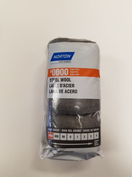 Norton Steel Wool #0000 Super Fine 12-Pack