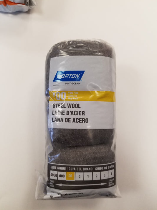 Norton Steel Wool #00 Very Fine 12-Pack