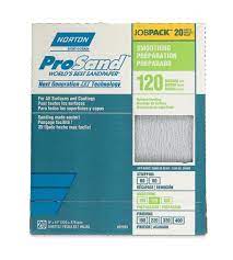 Norton 20 Count 9" X 11" 120 Grit Sandpaper Sheets