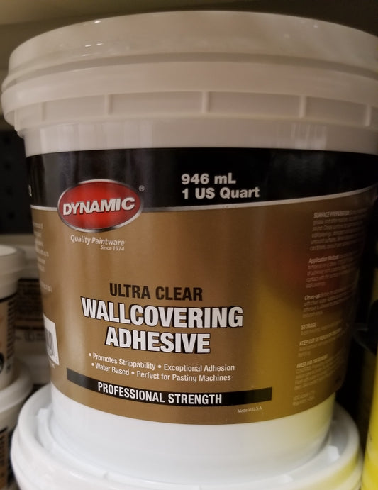 Dynamic 212 Pro Ultra Clear Wallcovering Adhesive Quart