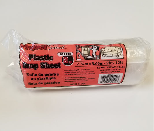 Project Select Plastic Drop Sheet 9ft x 12 ft