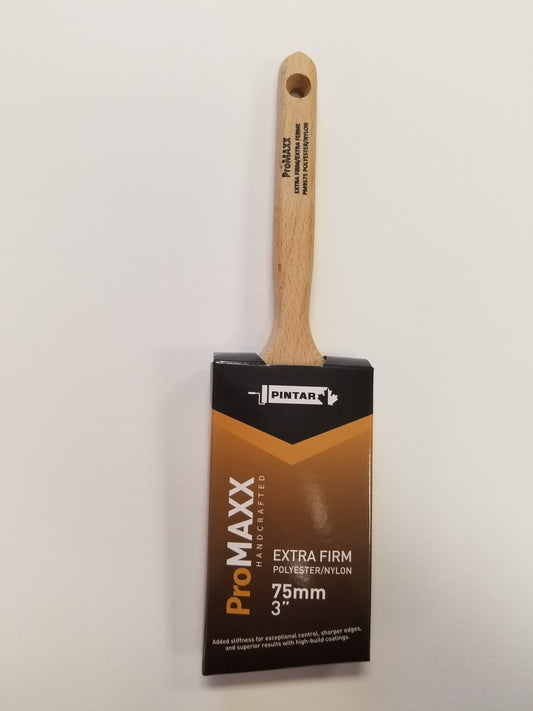 Pintar 3" Promaxx Poly/Ny Angle Brush Extra Firm
