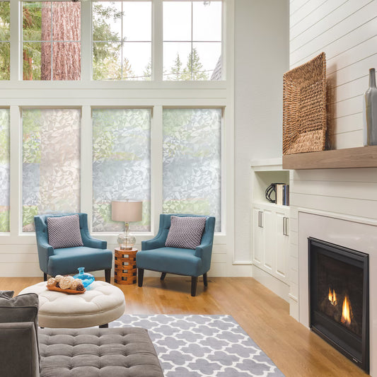 RoomMates Stick Shades Window Film in Etched Glass - Limited Stock